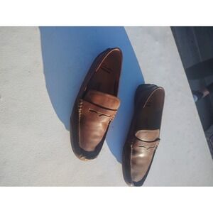 Clarks Collection Mens Brown Leather Penny Loafers Driving Mocs Size 9.5 M